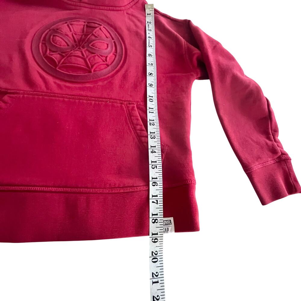 Gap Kids & Marvel Red Spiderman Sweatshirt Hoodie size 8 - Picture 8 of 8